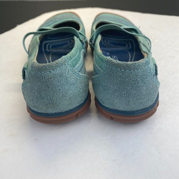 Keen Mary Jane Hiking Shoes Womens Size US6.5/37 Blue Green Walking Boho Hippie - Picture 9 of 16
